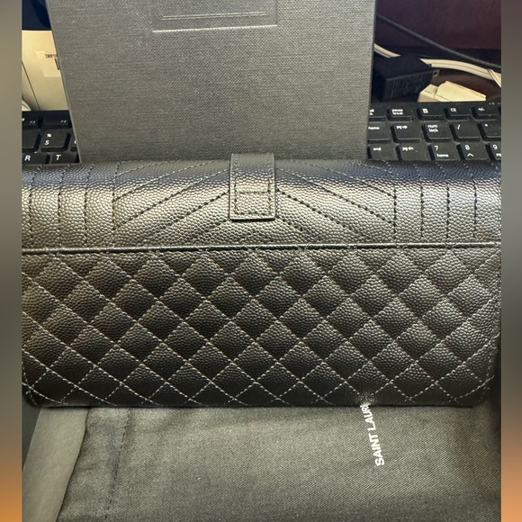 NIB YSL Saint Laurent envelope large flap wallet - Picture 2 of 10